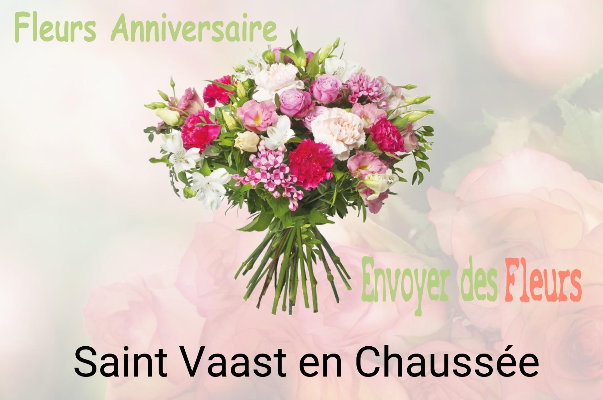 Bouquet de fleurs d’anniversaire livré à Saint-Vaast-en-Chaussée