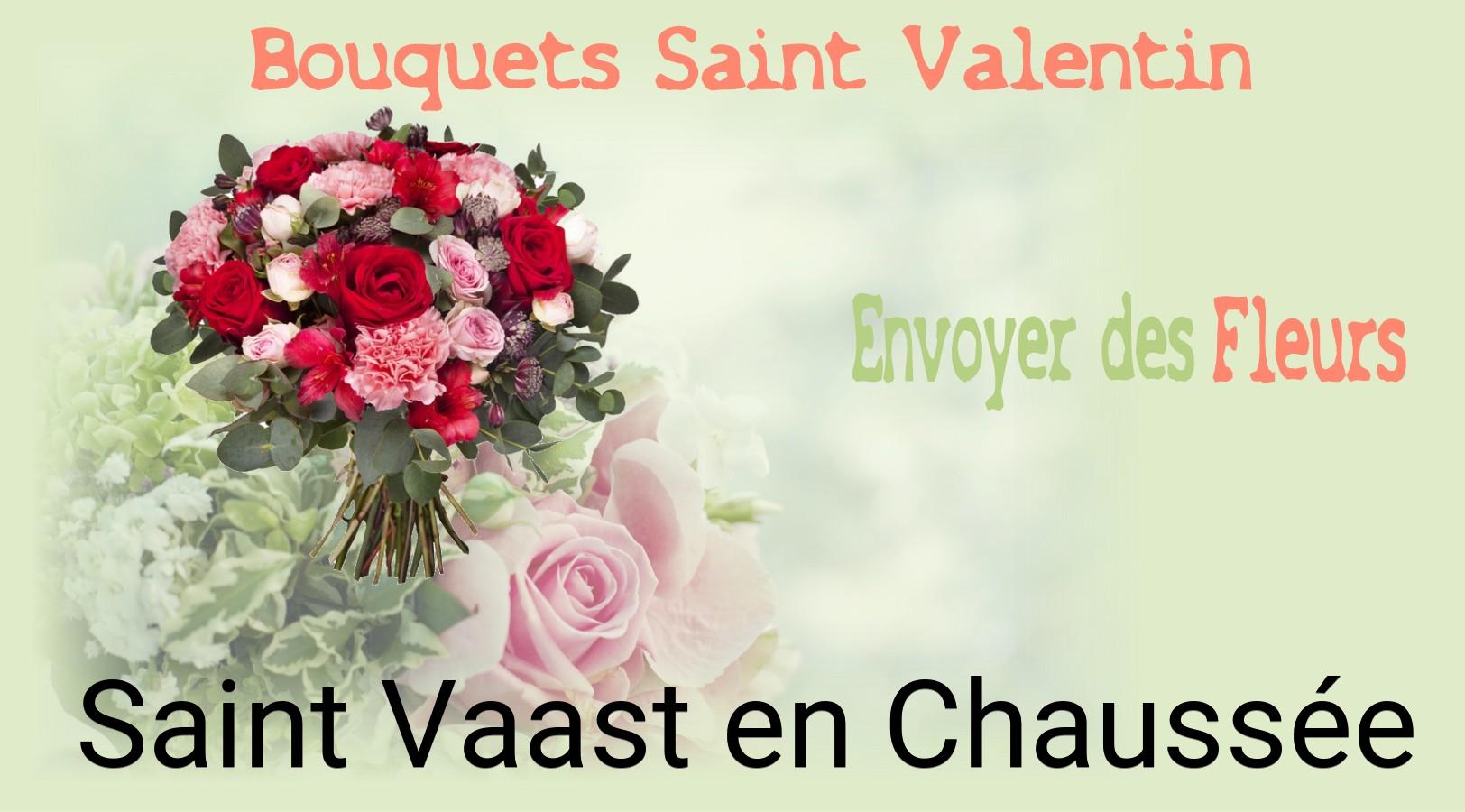 Roses de Saint-Valentin livrées à Saint-Vaast-en-Chaussée
